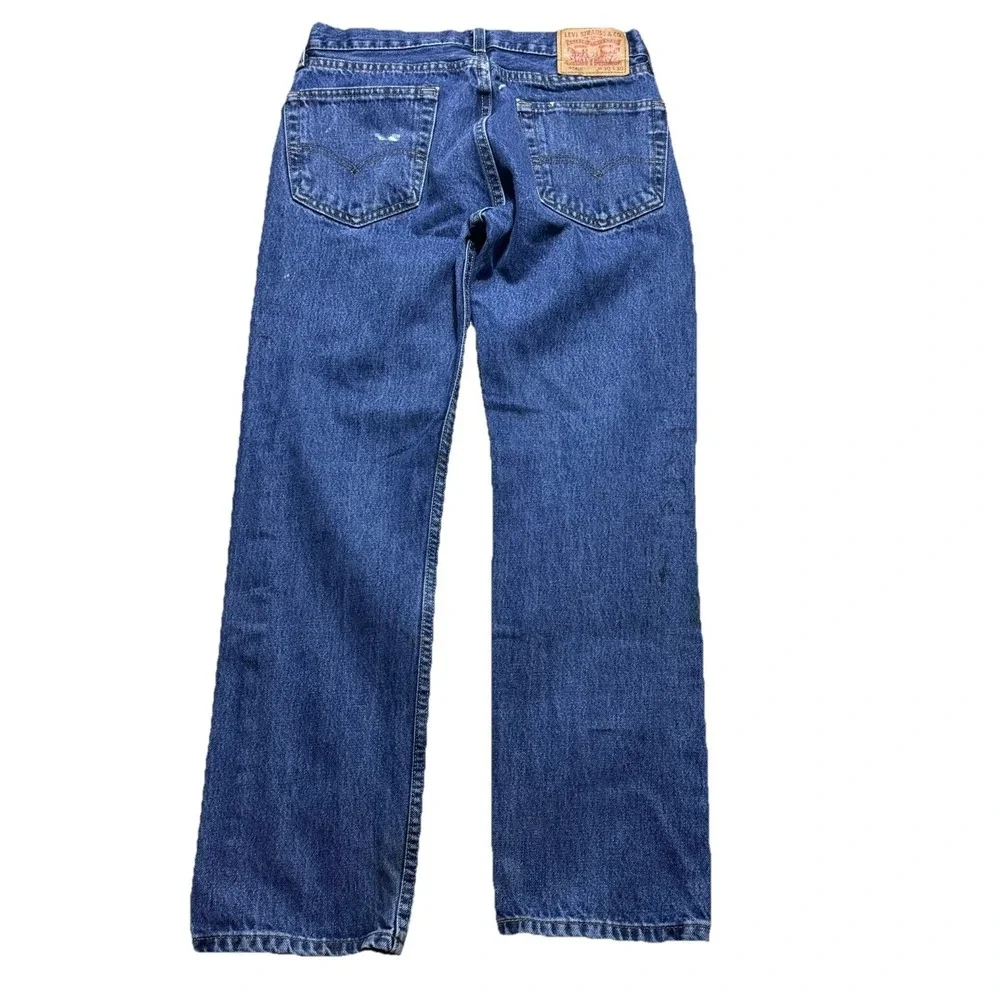 Levi's 505 Jeans 30x30 Blue Painter Workwear Denim Straight Leg